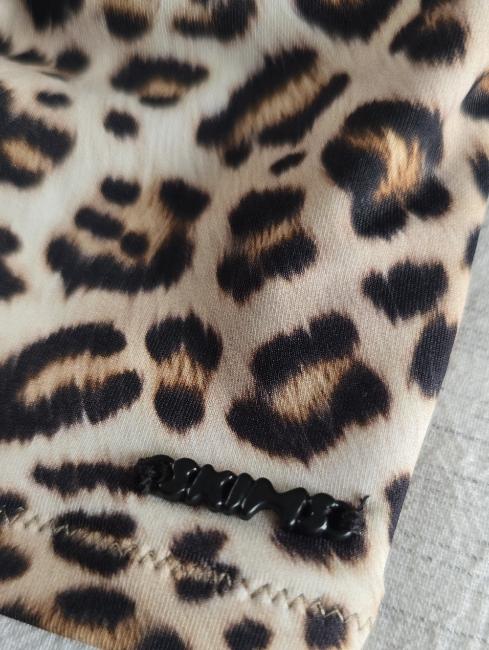 SKIMS Signature Swim Cami Tank Top Size:4X Champagne Leopard - Picture 3 of 6